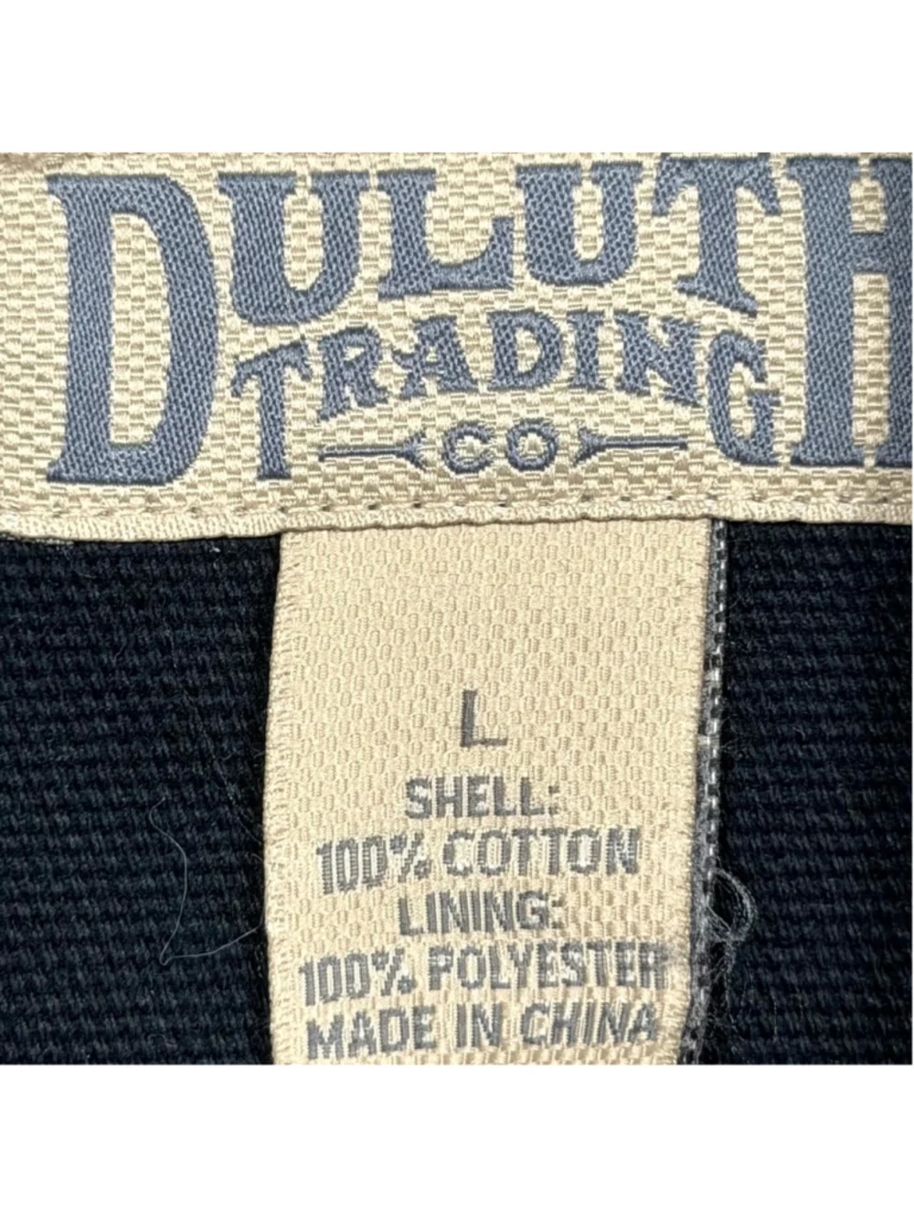 Duluth Trading Co Blazer Jacket Black Conceal Carry Cotton Notch Lapel Men Large